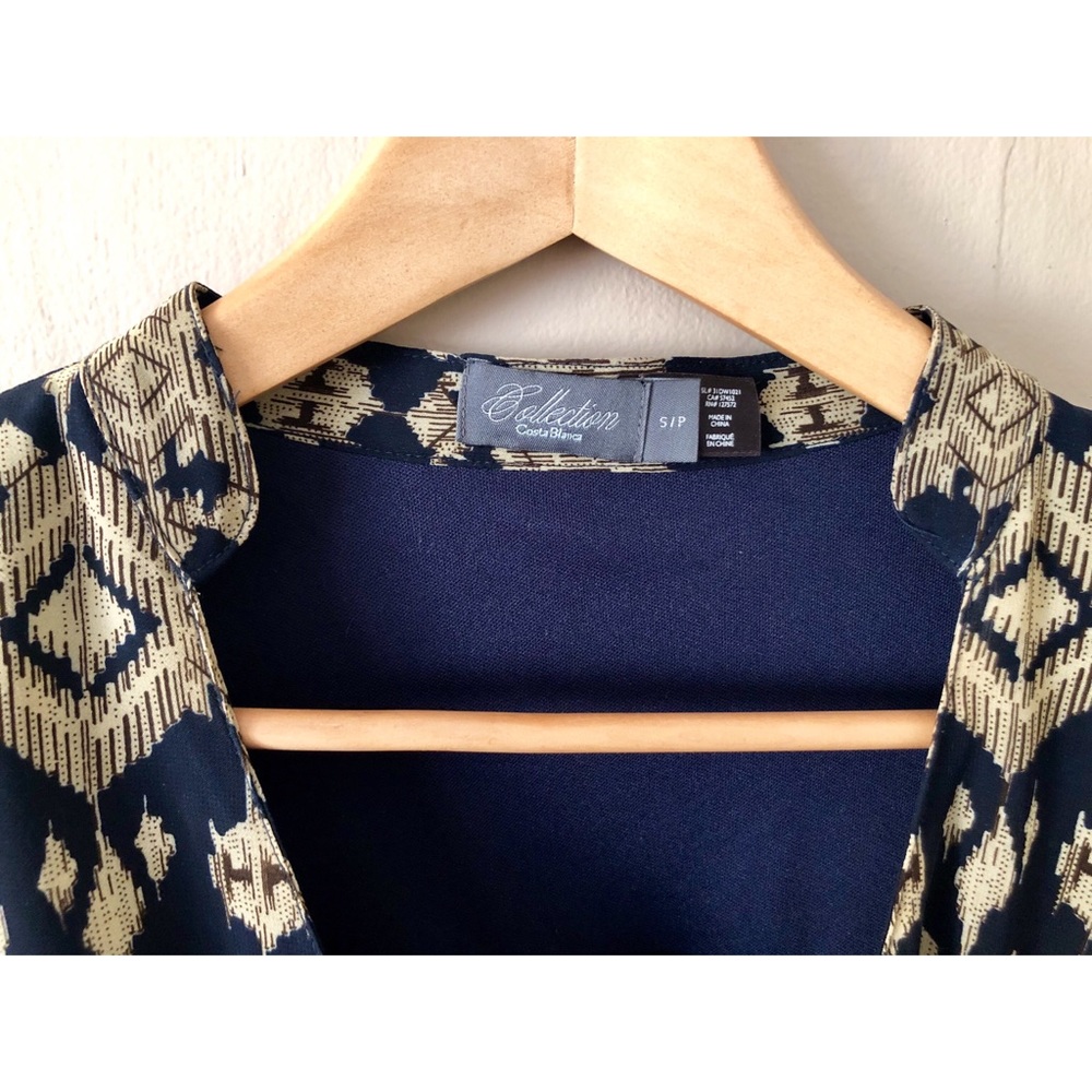 Cream&Navy Maxi Dress - Picture 6 of 8